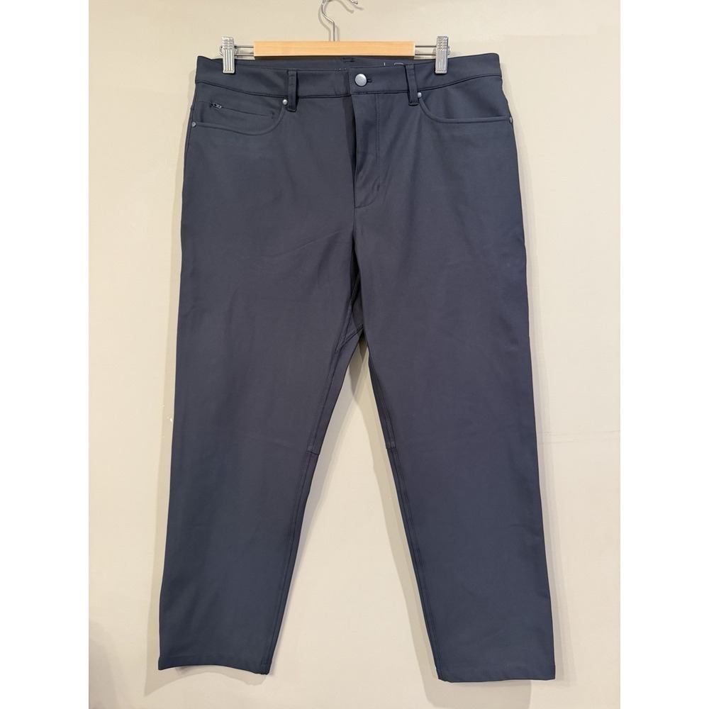 7 Diamonds Infinity Slim Fit Pant Men 34x30 Grey Charcoal Performance Chino